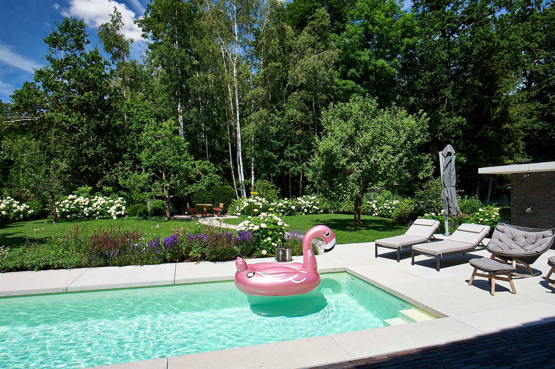 Pool im Garten